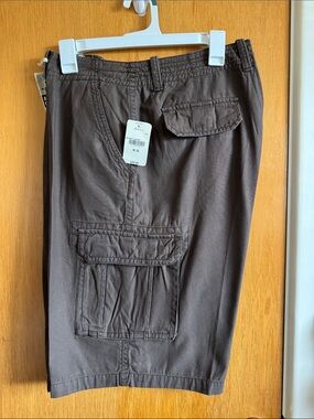 jcpenney Men's Dark Brown Cargo Shorts with Utility Pockets